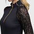 Kastel Denmark Floral Lace Long Sleeve Ladies Quarter Zip
